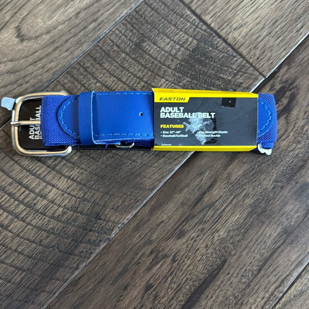 EASTON Adult Baseball/Softball Belt Blue‎ Size 32”-46” NEW but opened